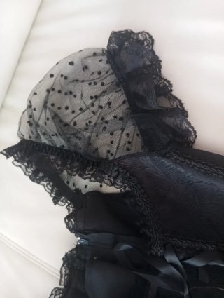 Corsé negro fiesta encaje S. Nuevo, sin estrenar.