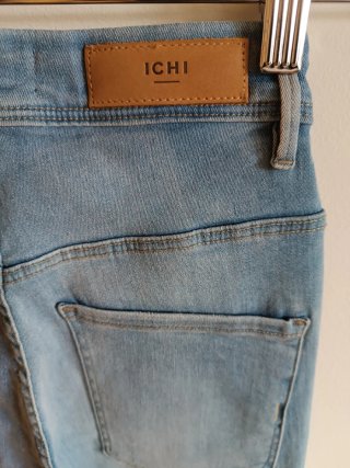 Pantalón vaquero Ichi mujer azul