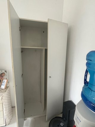 Armario blanco 2 puertas madera
