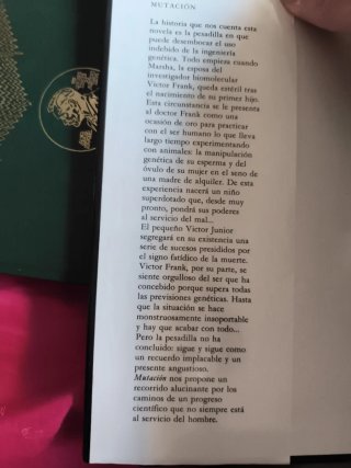 Mutación, Robin Cook.