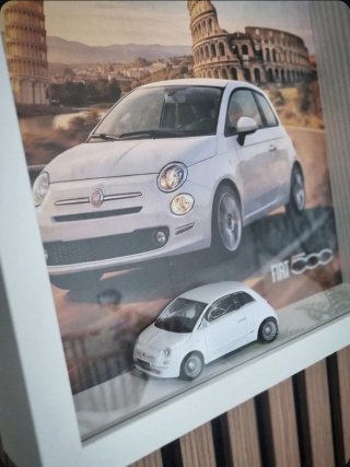 Quadro Fiat 500 25x25cm