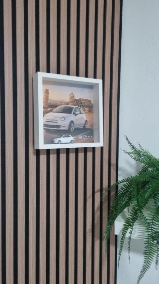 Quadro Fiat 500 25x25cm