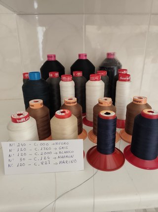 Lote 5 Bobinas Hilo Overlock/Remalladora