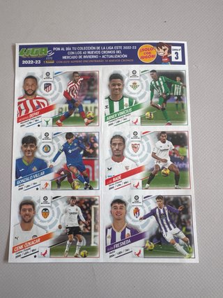 Láminas Liga Este 2022-23 Panini Jugón