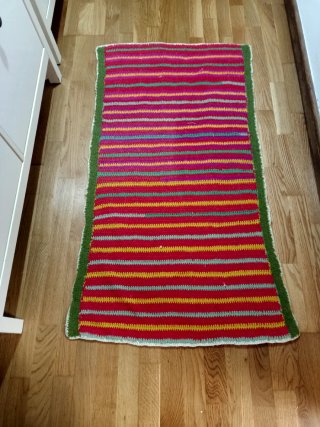 Alfombra crochet multicolor