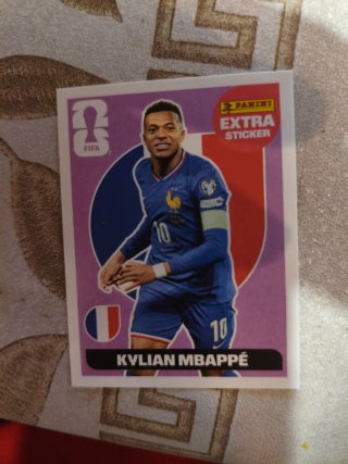Cromo Kylian Mbappé Panini Extra Mundial 2026