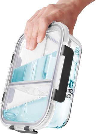 Igluu contenitori in vetro con coperchi ermetici e controllo