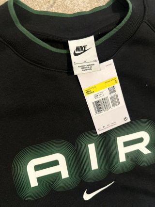 Sudadera Nike Air Talla S Negra