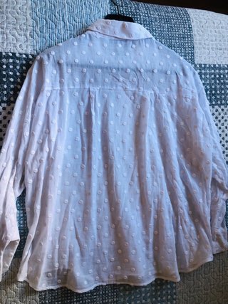 CHOLLO!!! Blusa Zara lunares bordados Talla L