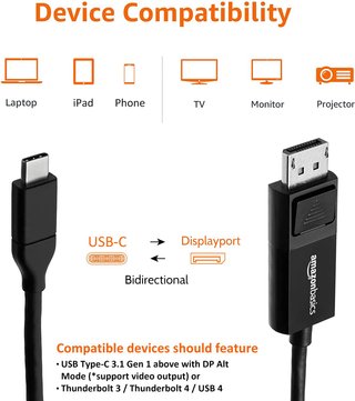 Amazon Basics cable bidireccional USB-C