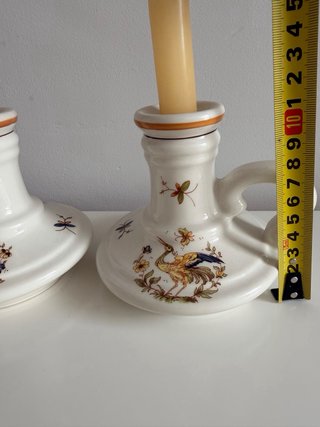 Candelabri vintage in porcellana Revol