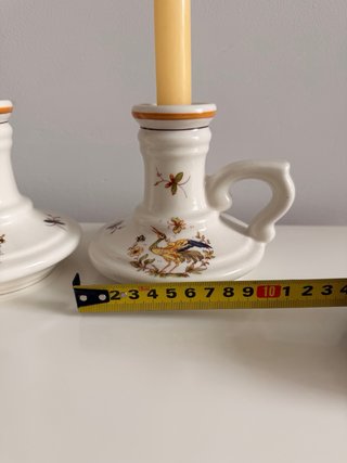 Candelabri vintage in porcellana Revol