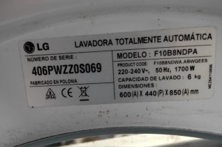 Muelles de repuesto para Lavadora LG F10B8NDPA