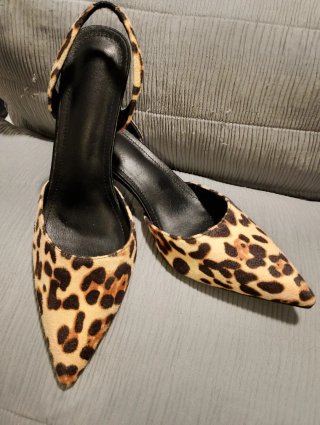 Tacones Animal Print Beige y Marrón