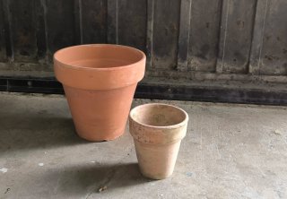 21 Macetas de Terracota 11 de 19*19cm  10 de 11*12