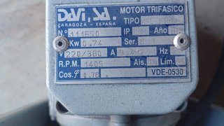 Turbina 0.74 kw (Ref: 075)
