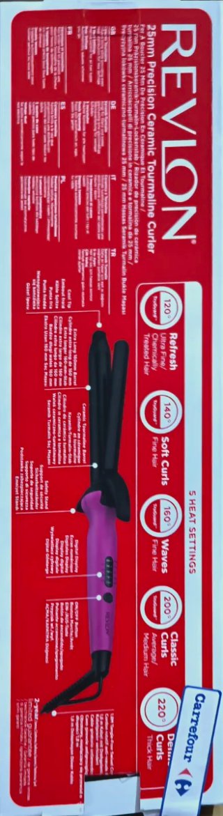 Rizador Revlon Cerámica Turmalina Morado