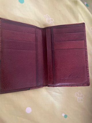 Cartera de piel efecto lagarto