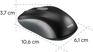 Hama ratón inalámbrico compacto para ordenador