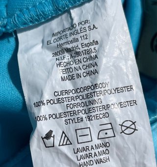 Vestido azul con pedrería