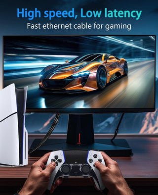 ARISKEEN cable ethernet plano alta velocidad