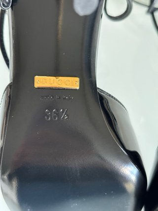 Decolleté Gucci Nere Vernice Oro