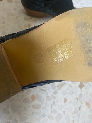 Botines negros tejidos mujer