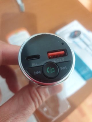 Adatador mechero universal Bluetooth coche 30w