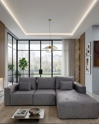 Sofá chaise longue 3 plazas gris