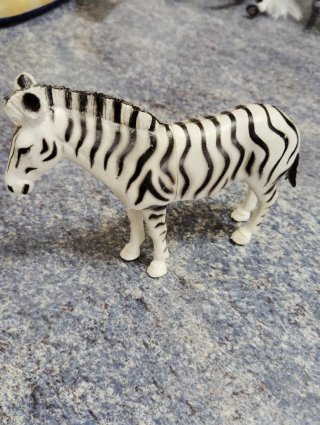 Lote 2 figuras animales vintage jirafa y cebra