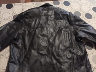 Abrigo de piel Cuero negro