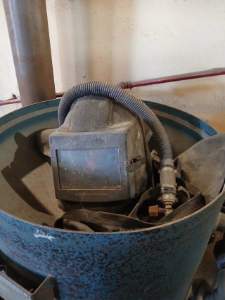 Máquina de chorro de arena industrial