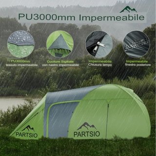 Tenda campeggio PARTSIO 4 persone e 4 Stagioni