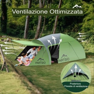 Tenda campeggio PARTSIO 4 persone e 4 Stagioni