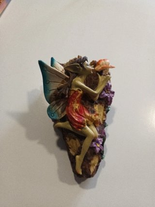 Portavasi Elfico con Fiori e Fungo