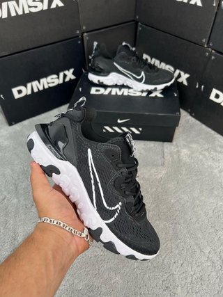 Zapatillas Nike React Vision Negras Blancas