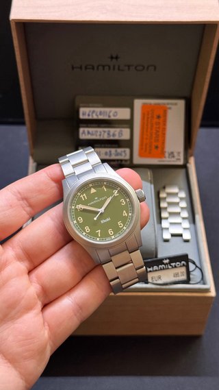 Reloj Hamilton Khaki Field 38mm Cuarzo Verde