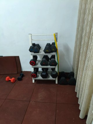 Mancuernas hexagonales 17.5 KG 22'5 kg 15kg 12'5kg