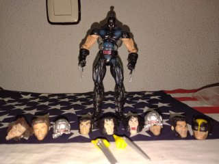 Lote 5 Figuras Wolverine Marvel Legends + Accesori