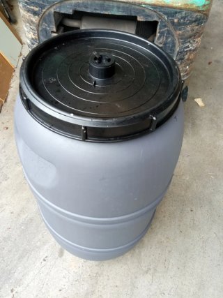 Bidón plástico 200L gris