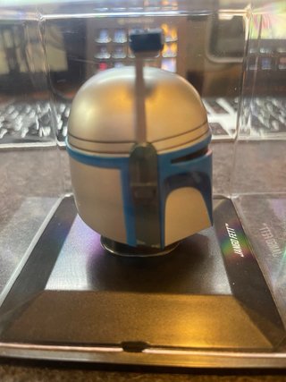 Casco Jango Fett Star Wars DeAgostini con vitrina