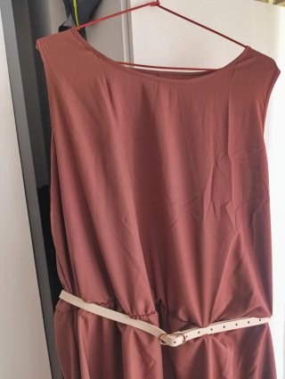 Vestido de verano marrón talla única