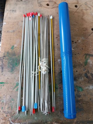 Set Agujas Ganchillo Tubos Colores