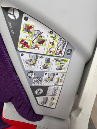 Silla coche Britax Römer púrpura