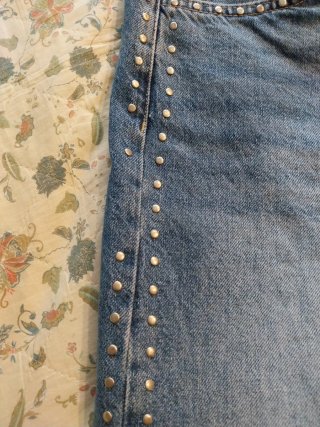 Pull&Bear Vaqueros Anchos Tachuelas