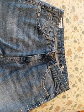Pull&Bear Vaqueros Anchos Tachuelas