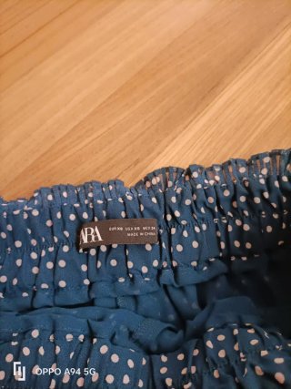 Falda larga Zara con lunares