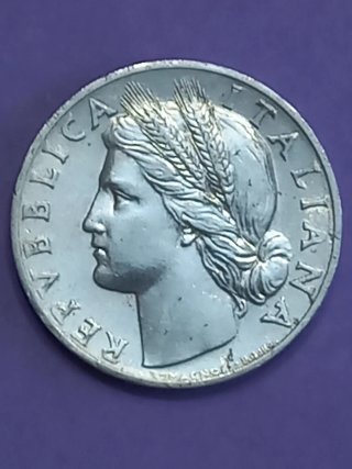 Moneda 1 Lira Italiana 1949