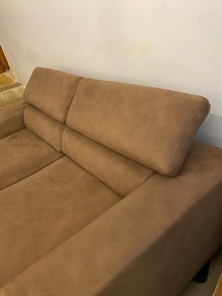Sofá marrón 1,80m ante