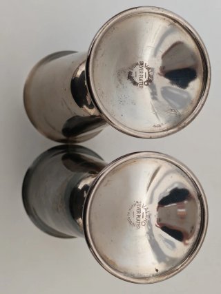 Conjunto Vintage Copas y Servilleteros Grabados